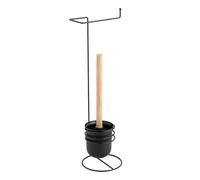 Brosse WC Avec Dérouleur Papier "Filano" 53cm Noir