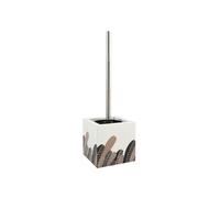 Brosse Wc avec support MDF & Acier Inox Motifs PLUMAS VINTAGE MSV