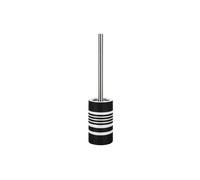 Spirella, Brosse WC élégante avec Support Tube Design, idéale pour Une Salle de Bain Moderne, Facile à Nettoyer et à Utiliser, Parfaite pour Un Style épuré, Noir & Blanc