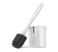 Brosse WC Blanche avec Support et Poignée Longue