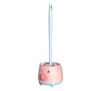 Brosse WC, Brosse Toilette et Supports, Balai WC Ventilée, Séchage Rapide sans Odeur, Balayette WC Montage Mural/au Sol, Salle de Bain et WC