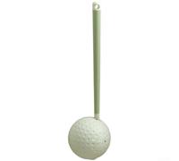 Brosse WC de golf avec manche long ergonomique, couverture complète à 360 degrés, double tête à poils et capacité de suspension murale (vert)
