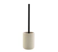 douceur d'intérieur, Brosse WC (Diamètre 10 x 40 cm) Granite Sable, Polyrésine Unie