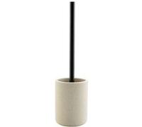 Douceur d'Intérieur - Brosse WC Granite - Diamètre 10 x 40 cm - Polyrésine Unie - Sable