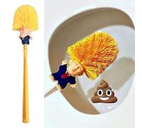 Brosse WC Donald Trump - Les brosses rendent Votre Toilette Encore Plus Belle Cadeau de bâillon drôle Humour Politique Nouveauté drôle Brosse de Toilette Brosse Gag Blague(size2 sans Support)