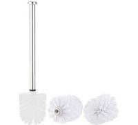 BadeStern Brosse WC en acier inoxydable avec têtes de rechange Ø 7,5 cm - Blanc