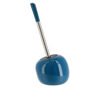 Brosse WC en grès forme boule Bleu canard - TENDANCE