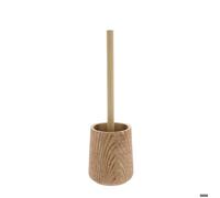 TENDANCE - Brosse WC en Polyrésine Effet Bois - Naturel - Salle de Bain - Poubelles et Brosses WC