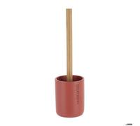 TENDANCE - Brosse WC Polyrésine - Terracotta- Salle de Bain - Poubelles et Brosses WC