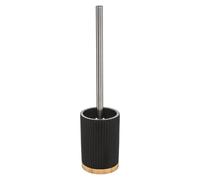 5five Brosse WC Natureo en polyrésine et bambou Noir H 38 cm