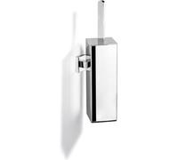 Brosse WC Famanu avec support – en silicone, design en acier inoxydable, fixation murale, chromée