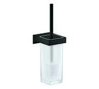 Brosse WC Grohe Selection Cube 408572430, fixation murale invisible, noir mat