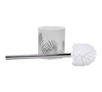 Brosse WC Orbella - Blanc et Argent