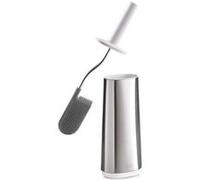 Joseph Joseph – Brosse WC Flex Steel 70517 – Inox, tête flexible, support blanc-acier