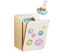 Brosse WC jetable murale avec support - Baguette de nettoyage hygiénique pour récurer en profondeur - Tête flexible pour atteindre le bord - Blanc 40 cm