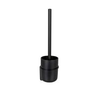 Brosse Wc Murale Turbo-loc Carpino Wenko Fixation séns Perçage Turbo-loc 40kg Surfaces Lisses Ou Vis, Brosse Avec Couvercle Plastique, Support Mural Métal Noir, 9,5x35x10cm