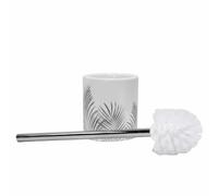Brosse WC Orbella - Blanc et Argent