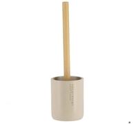 TENDANCE - Brosse WC Polyrésine - Beige/Bambou - Salle de Bain - Poubelles et Brosses WC