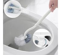 Brosse WC Silicone Blanche - Nettoyage Profond & Manche Long