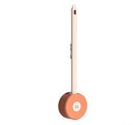 Brosse WC Silicone Souple Tête Plate Nettoyage 360°(pink) | Tête plate flexible, nettoyage 360°, atteint les coins, doux pour émail, rayures