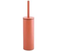Spirella, Brosse WC avec Support Acier, Modèle Akira, tête Interchangeable et d'un Pot en Acier Solide, avec Récipient hygiénique, Brosse Toilette fermée, à Poser, Terre Cuite, Rouge