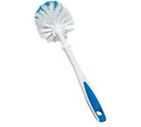 Brosse WC THOMAS Ergotouch 2960SF tête ronde polypropylène Blanc avec touches bleues