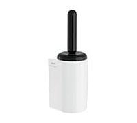 Brosse WC VitrA Liquid A4456639 130 x 130 x 4157 mm, fixation murale, manche et couvercle noir brillant