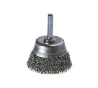 Brosse Wolfcraft métallique soucoupe diamètre 75 mm 6005500135