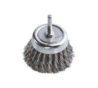 Brosse Wolfcraft métallique soucoupe torsadée diamètre 65 mm