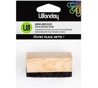 Brosse pour ardoise noire - Petit format - Idéale pour la trousse - Ergonomique - 6,8x2,9x3cm