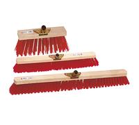 Brosserie Thomas Balai extérieur PVC monture bois 30 cm - Rouge