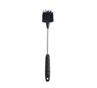 Brosses à Paille, 38cm Goupillon Gourde INOX Brosses, Brosse de Nettoyage pour Couvercle de Tasse, Multifonctionnelle Brosse de Nettoyage, avec des Poils en Nylon pour Biberon, Tasse, Verre