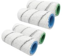 Brosses à rouleaux pour tête de rechange - Brosse sèche humide - Nettoyage des planchers - Matériel lavable - 1 pièce - Violet