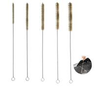 Brosses à Tubes en Laiton,Brosses à Bouteilles,Brosses Métalliques pour Le Nettoyage,Nettoyeur de Tuyaux Métalliques,Brosse de Nettoyage Réutilisable,Lot de 5 Pièces,pour Nettoyer Tuyaux,Cylindres