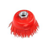 Brosses Abrasives Pour Perceuse Brosse coupelle de 75 mm à filaments abrasifs en nylon for meuleuse d'angle, brosse polir le bois et métal(Grit 80 5-8-11)