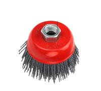 Brosses Abrasives Pour Perceuse Brosse coupelle de 75 mm à filaments abrasifs en nylon for meuleuse d'angle, brosse polir le bois et métal(Grit 120 5-8-11)