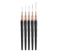 Brosses de conception d'ongles, pinceaux à doublure à ongles 5 pièces
