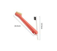 Brosses De Cuisinière À Gaz Polyvalentes À 2 Têtes, Outil Brosses En Fiber Métallique Brosse En Fer De Nettoyage Brosse Métallique Brosse En Cuivre Professionnelle 1 Pièce