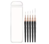 Brosses de la doublure à ongles, pinceau à doublure à ongles 5 pièces