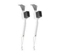 Brosses et peignes, outil de nettoyage de brosse à cheveux 2 pièces, nettoyeur peigne à tête en acier inoxydable 2 en 1