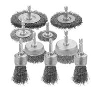 Brosses métalliques - Brosse de forage, brosse métallique pour meuleuse d'angle | Brosses anti-rouille avec tige hexagonale de 6,35 mm, kit de brosses métalliques polyvalentes pour perceuses, kit de