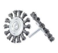 brosses metalliques circulaires 75 mm fils torsades pour perceuse 2pc - Oc-pro G