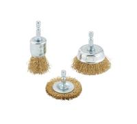 BROSSES METALLIQUES DROITES ASSORTIES