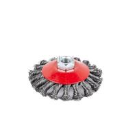Brosses métalliques pour perceuse, Foret à brosse métallique, roue en acier torsadée, nouage, élimination de la rouille, ébavurage, plusieurs tailles(4inch M14)
