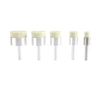Brosses métalliques pour perceuse, Jeu de brosses à roue métallique, acier au carbone, finition en Nylon abrasif, grain 5-32mm, 180-600(5mm 320Grit)