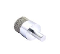 Brosses métalliques pour perceuse, Jeu de brosses à roues métalliques, en acier au carbone Al2O3, Nylon, grain 240-500, ébavurage propre(500Grit Diameter17mm)
