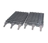 Brosses plastique à lames grises - Vortex OV3480 - Compatible OV3505 - Améliore adhérence - Plastique gris