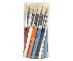 Brosses pour enfants Ronde 19 cm 30 pièces