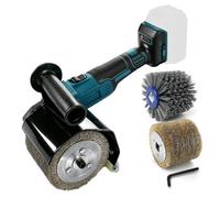 Brosseuse sans fil compatible avec Makita 18 V | 1300W Bruiseuse électrique sans balais 6 vitesses réglable pour bois et métal avec 2 roues
