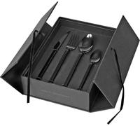 Broste Copenhagen 14479002 Tvis, service de couverts, grès, noir, 22,5 cm